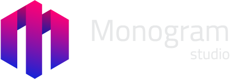 Monogram studio - barevné logo